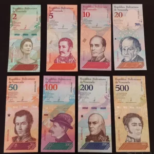 Lot 8  bancnote din Venezuela 2018
