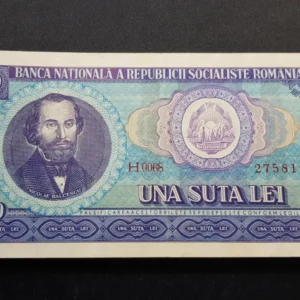 Bancnotă 100 Lei 1966, ROMÂNIA, VF