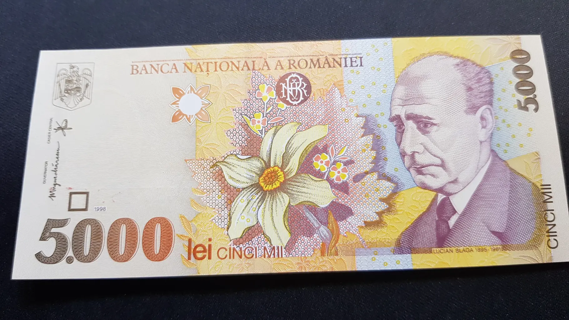 Bancnotă 5.000 Lei 1998, ROMÂNIA, UNC