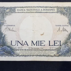 Bancnotă 1.000 Lei 1941, ROMÂNIA, G