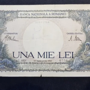 Bancnotă 1.000 Lei 1941, ROMÂNIA, G