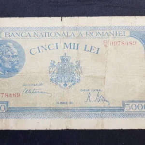 Bancnotă 5.000 Lei 1945, ROMÂNIA, VG