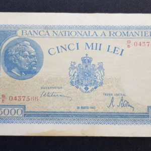 Bancnotă 5.000 Lei 1945, ROMÂNIA, FI