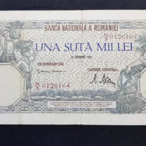 Bancnotă 100.000 Lei 1946, ROMÂNIA, VG