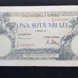 Bancnotă 100.000 Lei 1946, ROMÂNIA, FI
