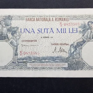 Bancnotă 100.000 Lei 1946, ROMÂNIA, VG