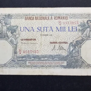 Bancnotă 100.000 Lei 1946, ROMÂNIA, FI