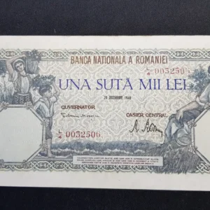 Bancnotă 100.000 Lei 1946, ROMÂNIA, G