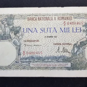 Bancnotă 100.000 Lei 1946, ROMÂNIA, VG