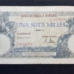 Bancnotă 100.000 Lei 1946, ROMÂNIA, VG