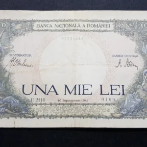 Bancnotă 1.000 Lei 1941, ROMÂNIA, VG
