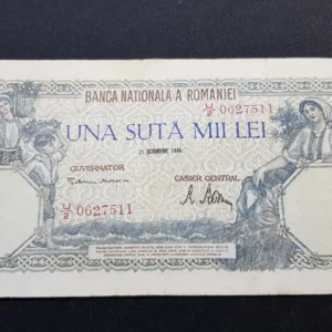 Bancnotă 100.000 Lei 1946, ROMÂNIA, FI