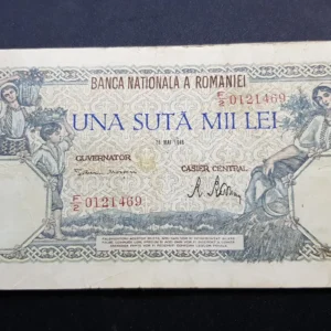 Bancnotă 100.000 Lei 1946, ROMÂNIA, VG
