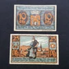 Lot 2 Notgeld Bad Salzuflen, 10+25 Pfennig 1921, GERMANIA