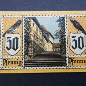 Notgeld 50 Pfennig 1921, GERMANIA-Nordhausen, UNC