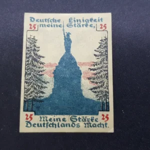 Notgeld 25 Pfennig 1920, GERMANIA-Detmold, UNC