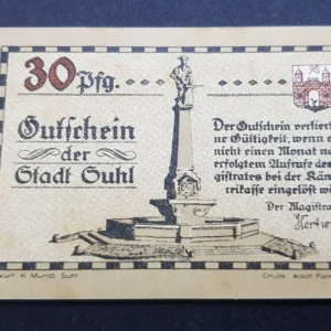 Notgeld 30 Pfennig 1922, GERMANIA-Suhl, VF